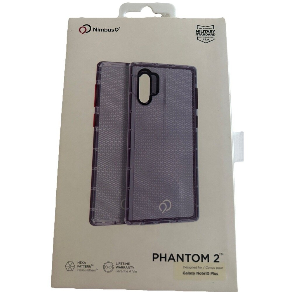 Nimbus9 Phantom 2 Case for Galaxy Note 10 Plus - Purple w/ Red Buttons